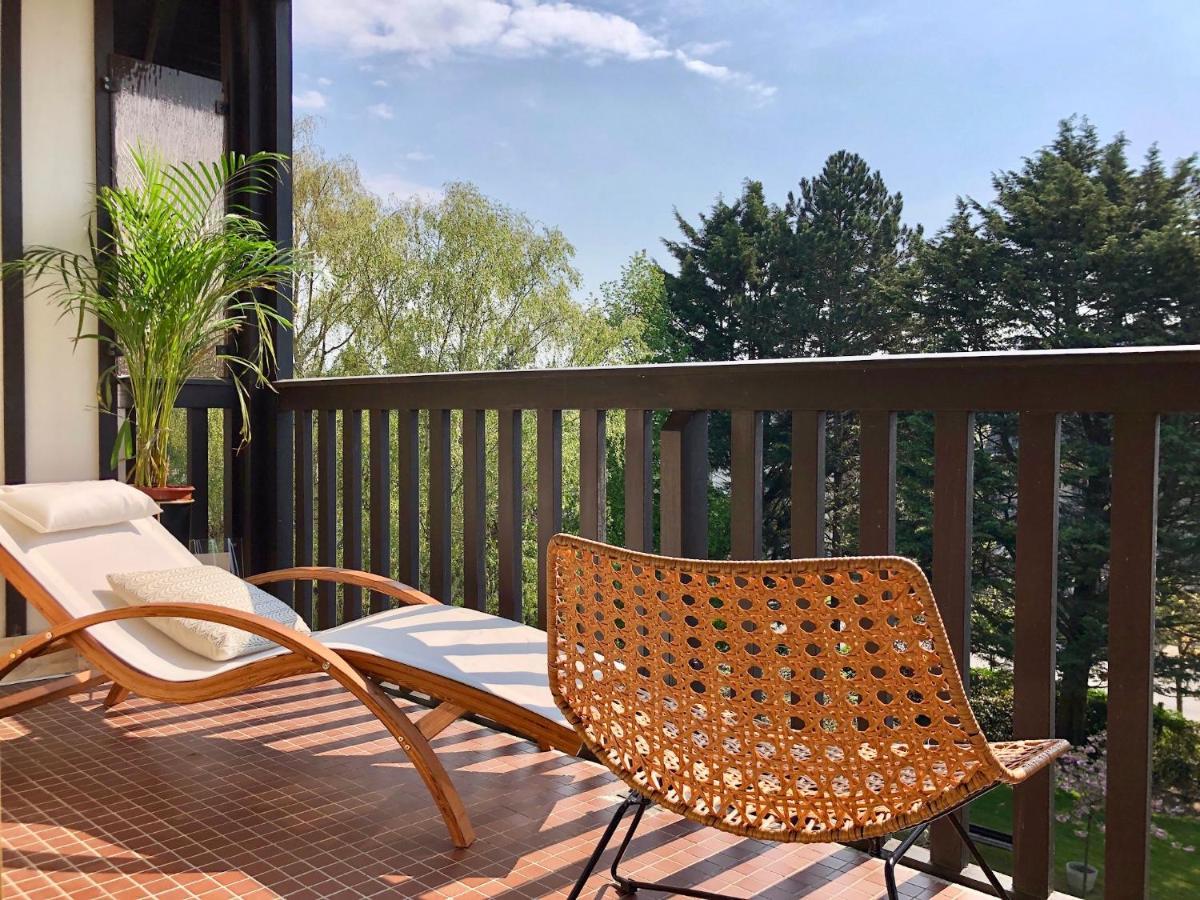 Beau Studio Terrasse Vue Jardin - A 2 Pas De La Mer Deauville Dış mekan fotoğraf